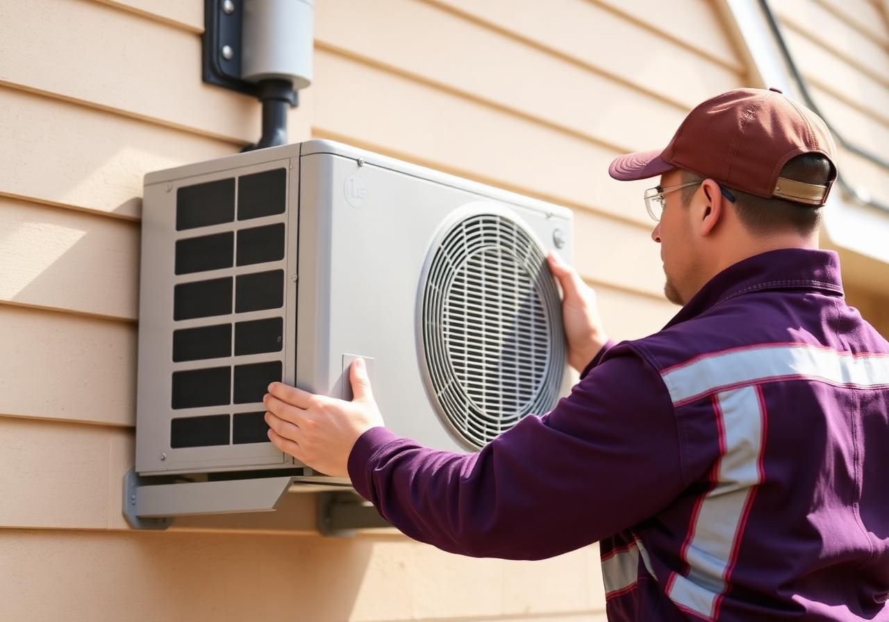 AirPro monteur installeert LG buitenunit